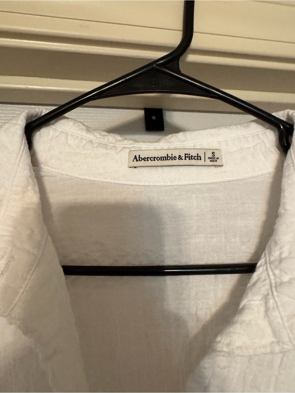 Abercrombie & Fitch White Textured Mini Dress - Picture 2 of 2